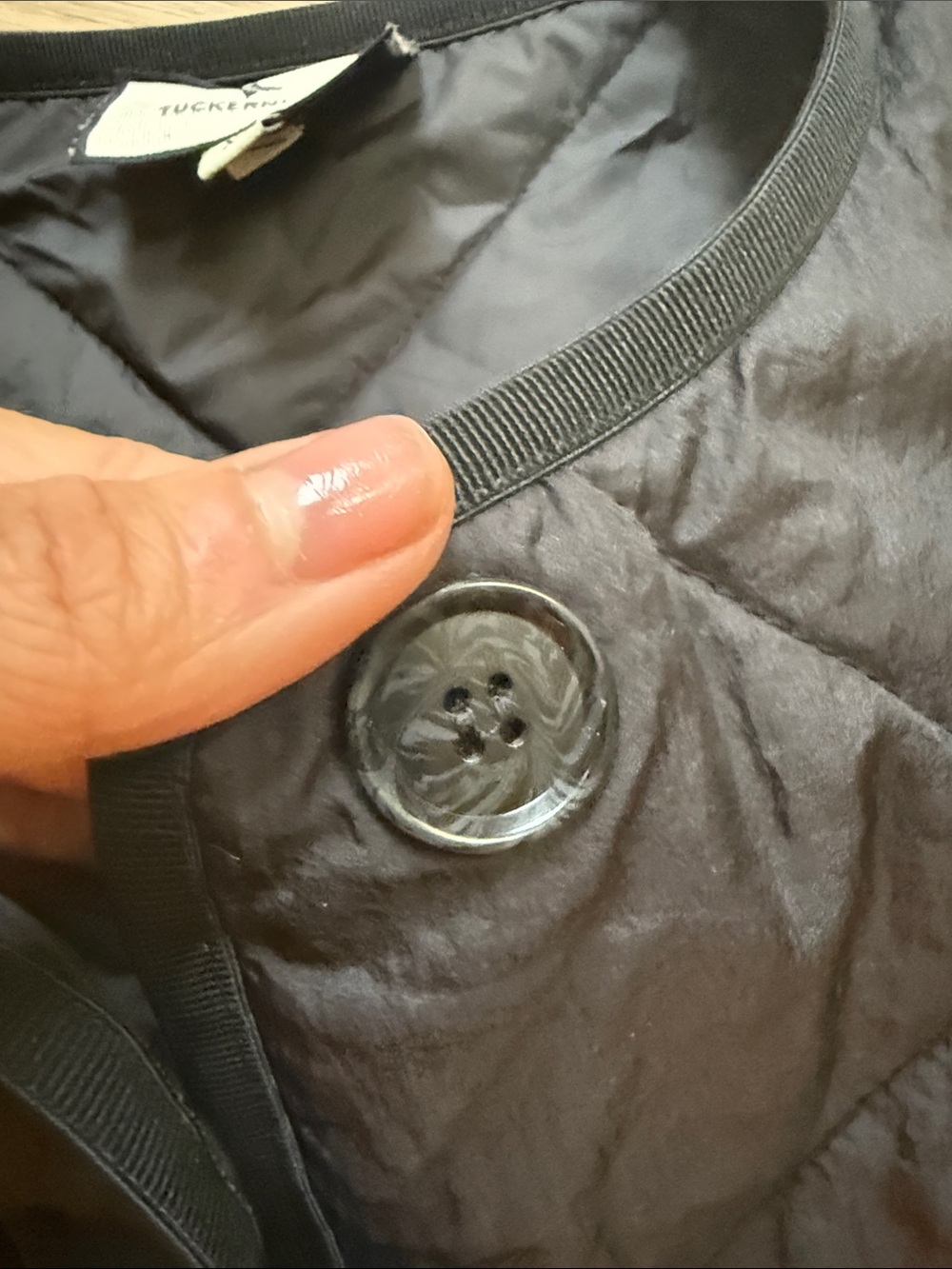 Tuckernuck Quilted Black Jacket - Picture 3 of 6